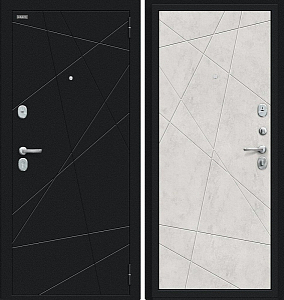 Товар Дверь Браво Граффити-5 Букле черное/Look Art DIS006723