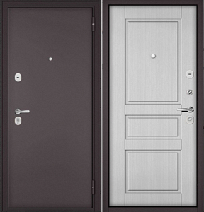 Товар Дверь Бульдорс TRUST ECO - 90 Букле шоколад Ларче белый - 2 DIS006931