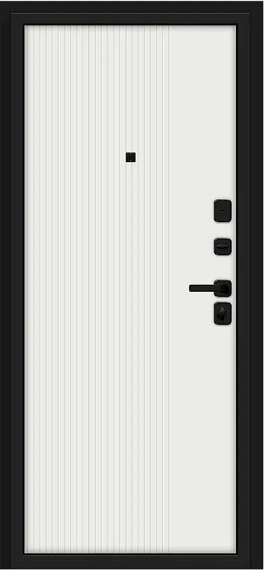 Товар Дверь Браво Optim Z-2 Вертикаль Муар черный-Грецкий Орех/Белый DIS007399